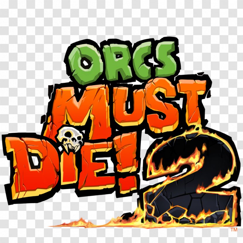 Orcs Must Die! 2 Video Game Tower Defense Robot Entertainment - Logo - Walkthrough Transparent PNG