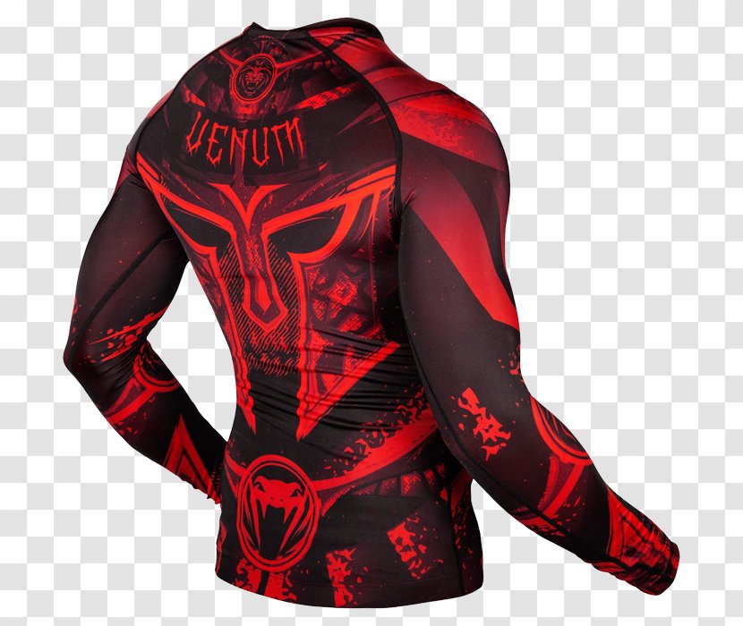 Rash Guard Venum Gladiator Mixed Martial Arts Sport - Neck Transparent PNG