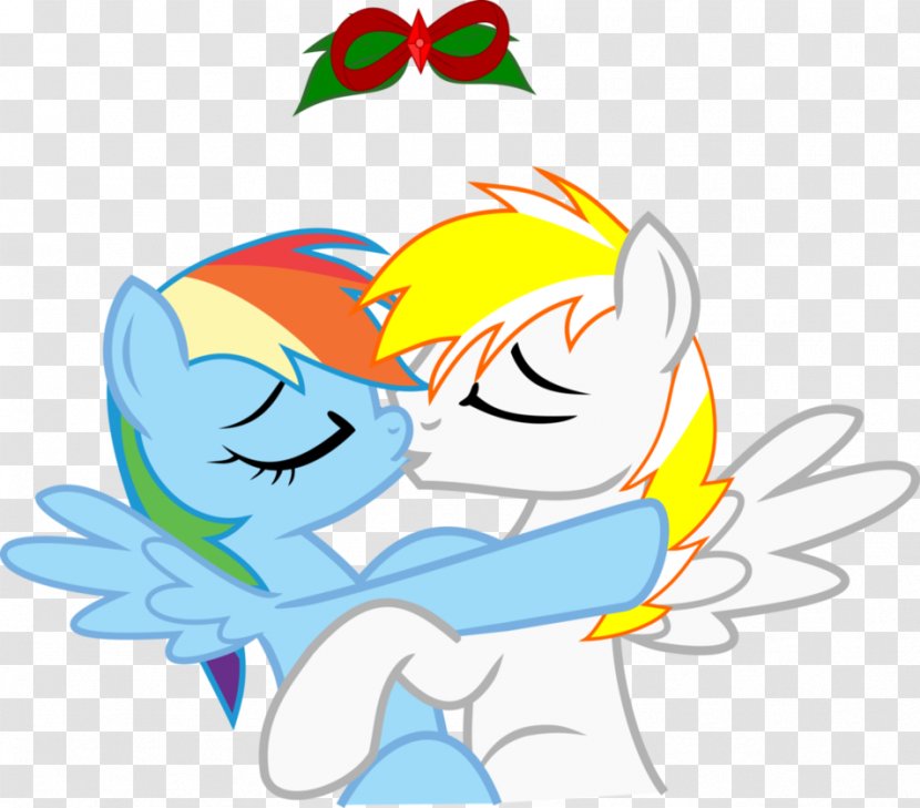 Rainbow Dash Rarity DeviantArt Kiss - Watercolor - Vector Kisses Transparent PNG