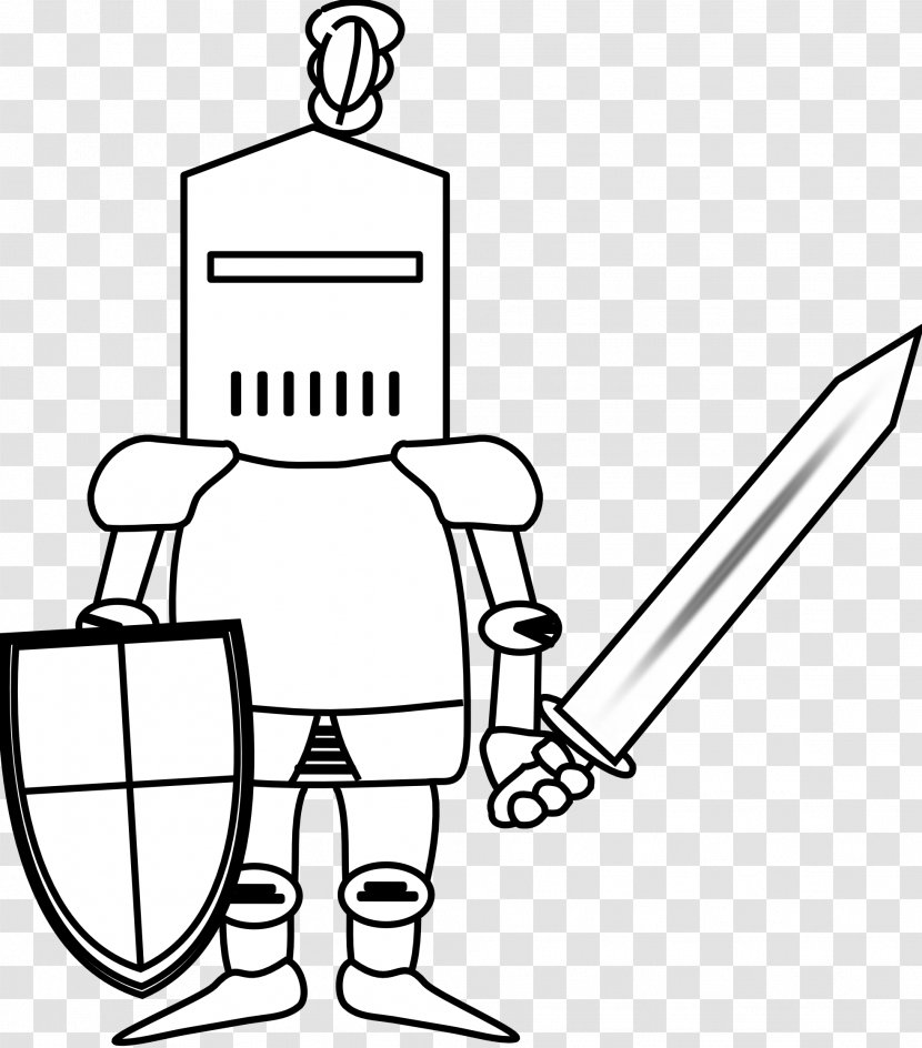 Knight Middle Ages Clip Art - Line - Knights Cliparts Transparent PNG