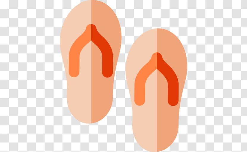 Shoe Finger Font - Peach - Design Transparent PNG