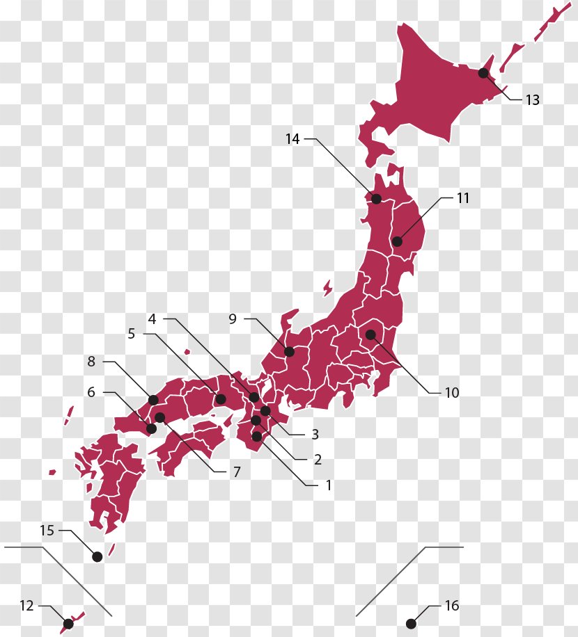 Prefectures Of Japan Vector Map - Diagram - Nara Transparent PNG