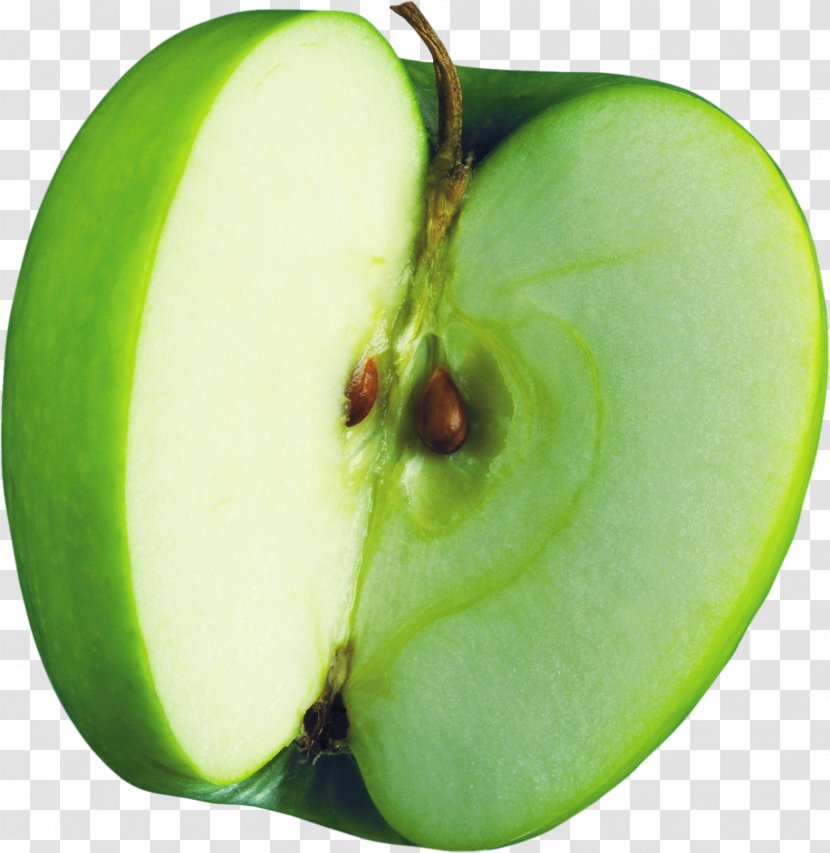 Manzana Verde Apple Granny Smith - Gratis - Half Green Transparent PNG