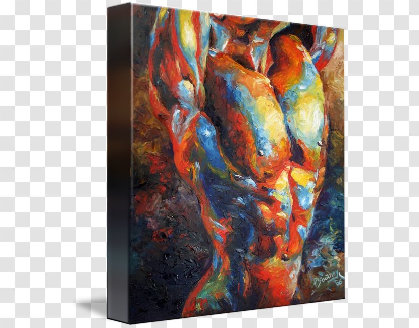 Painting Modern Art Acrylic Paint Abstract - Heart Transparent PNG