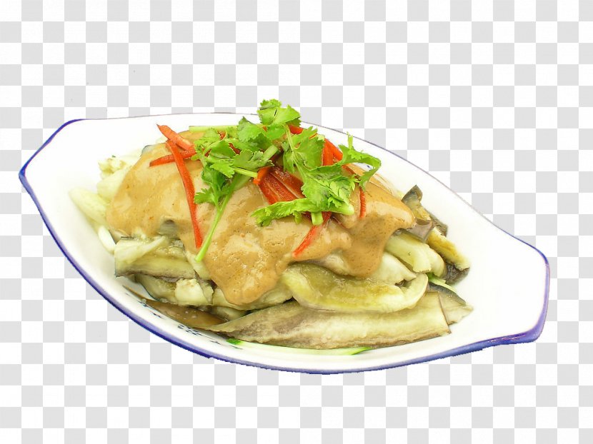 Vegetarian Cuisine Eggplant Food Dish - Tv Dinner - Shredded Transparent PNG