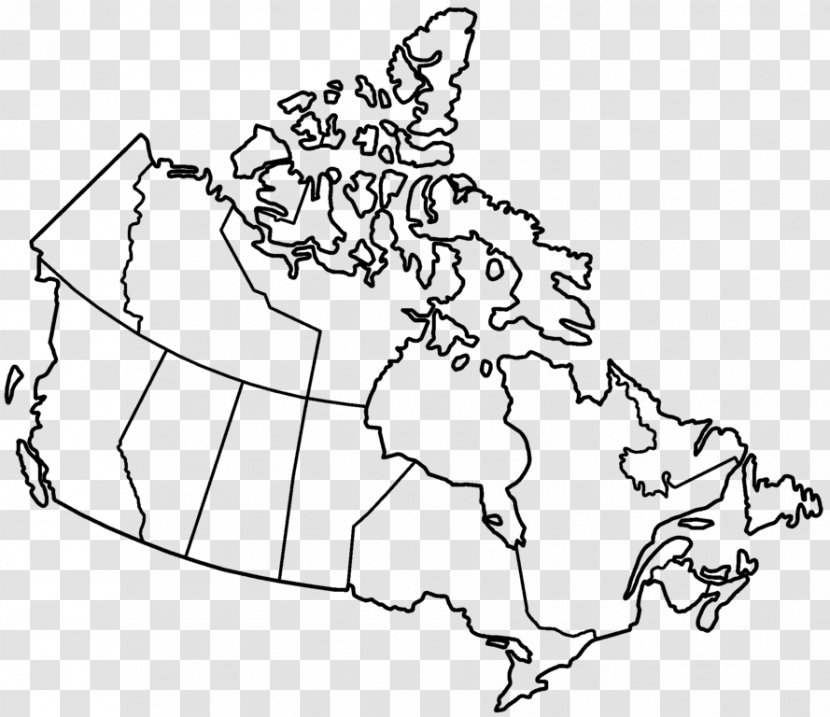 Provinces And Territories Of Canada Blank Map Mapa Polityczna Globe - Watercolor Transparent PNG