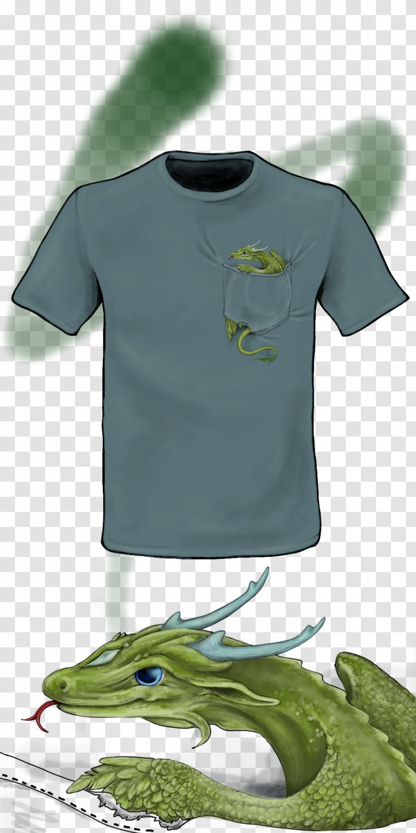Dragon In My Pocket T-shirt DeviantArt Painting - T Shirt Transparent PNG