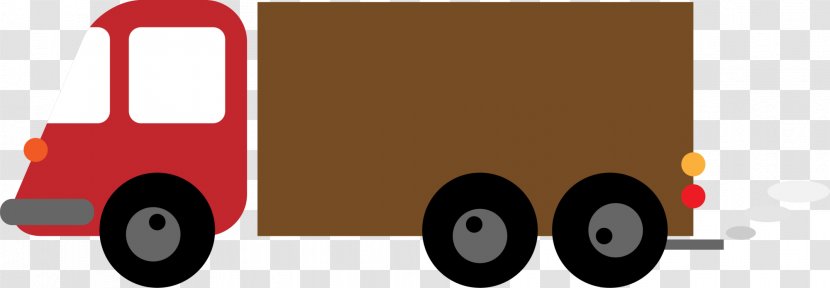 Brand Vehicle Cartoon - Brown Truck Transparent PNG