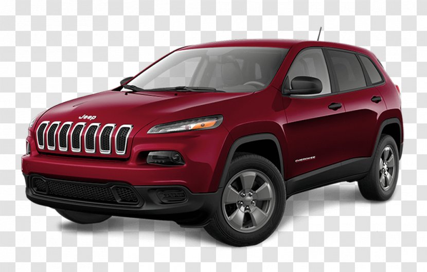 2018 Jeep Cherokee Chrysler Dodge Car - Crossover Suv - The Deep Red Transparent PNG