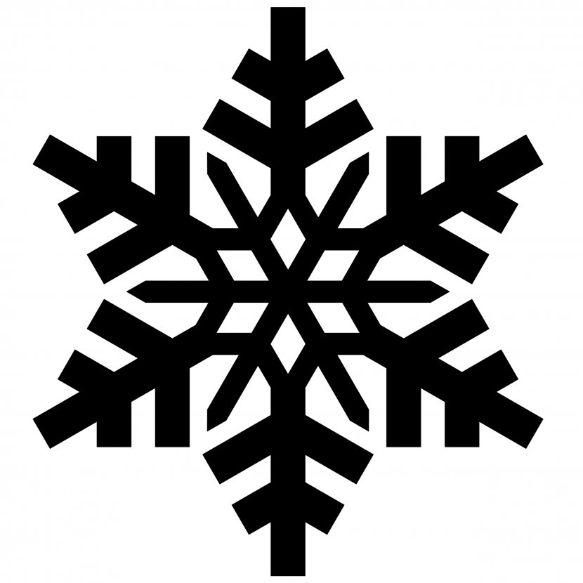 Snowflake Silhouette Clip Art - Monochrome Photography - Cold Cliparts Transparent PNG