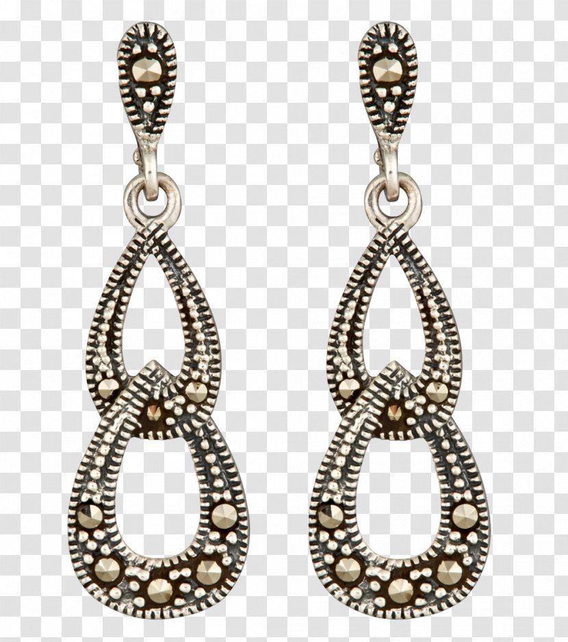 Earring Jewellery Marcasite Sterling Silver Transparent PNG