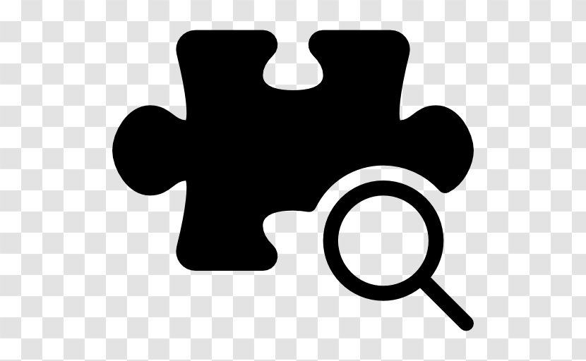 Web Feed Database Search Engine Clip Art - Black And White - Puzzle Icon Transparent PNG