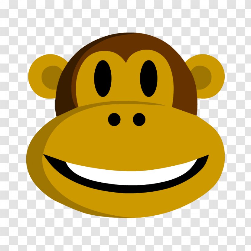 Monkey Cartoon - Charles Darwin - Happy Emoticon Transparent PNG