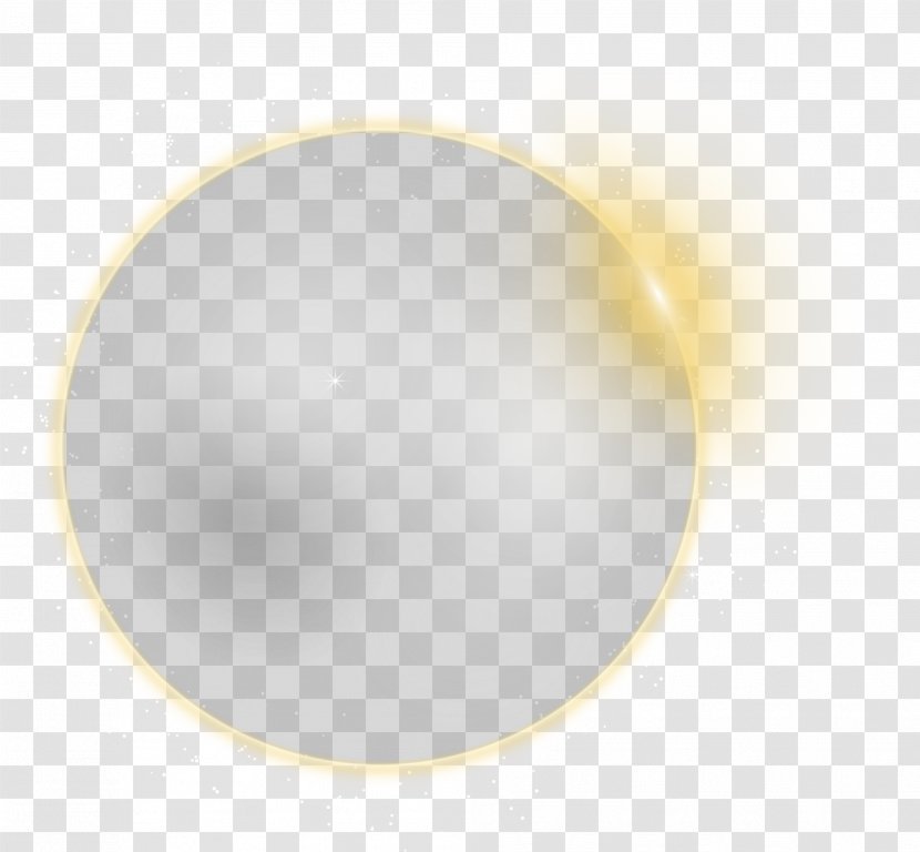 Yellow Circle Pattern - Luminous Round Effect Element Transparent PNG