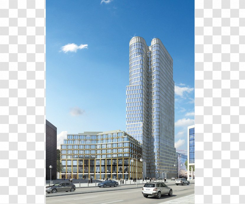 City West Upper Tower Kurfürstendamm Skyscraper - Facade Transparent PNG