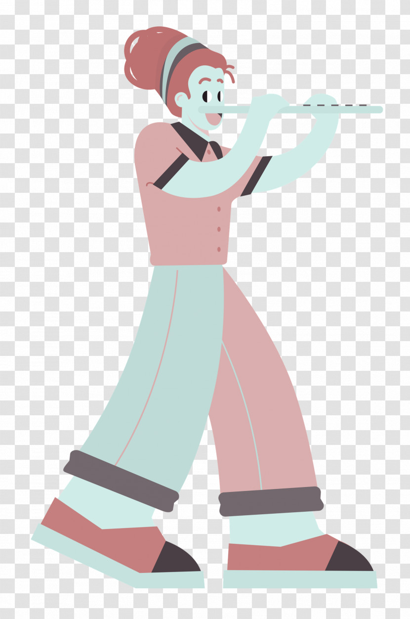 Playing The Flute Music Transparent PNG