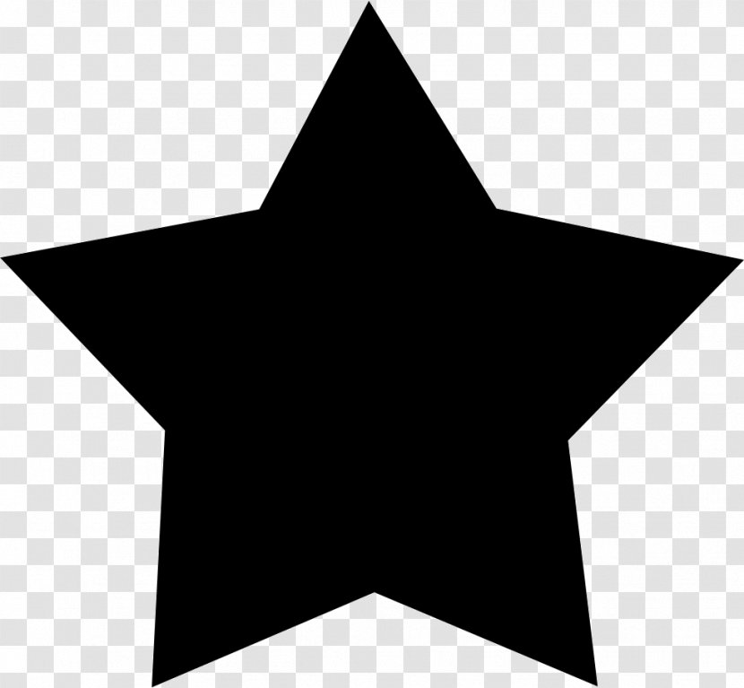 Clip Art - Black And White - Star Transparent PNG