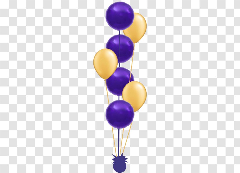 Birthday Flower Bouquet Cluster Ballooning Party - Violet Transparent PNG