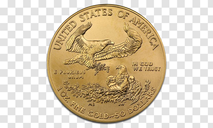 American Gold Eagle Bullion Coin - Currency - Coins Transparent PNG