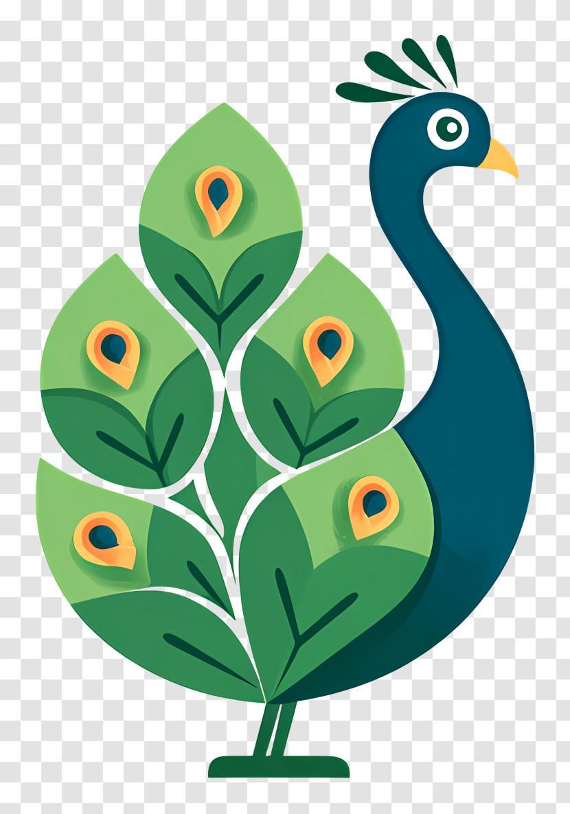 Indian Peacock Logo - Elegant Peacock Illustration Transparent PNG