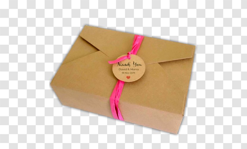 Box Kraft Paper Cupcake Packaging And Labeling - Ribbon Transparent PNG