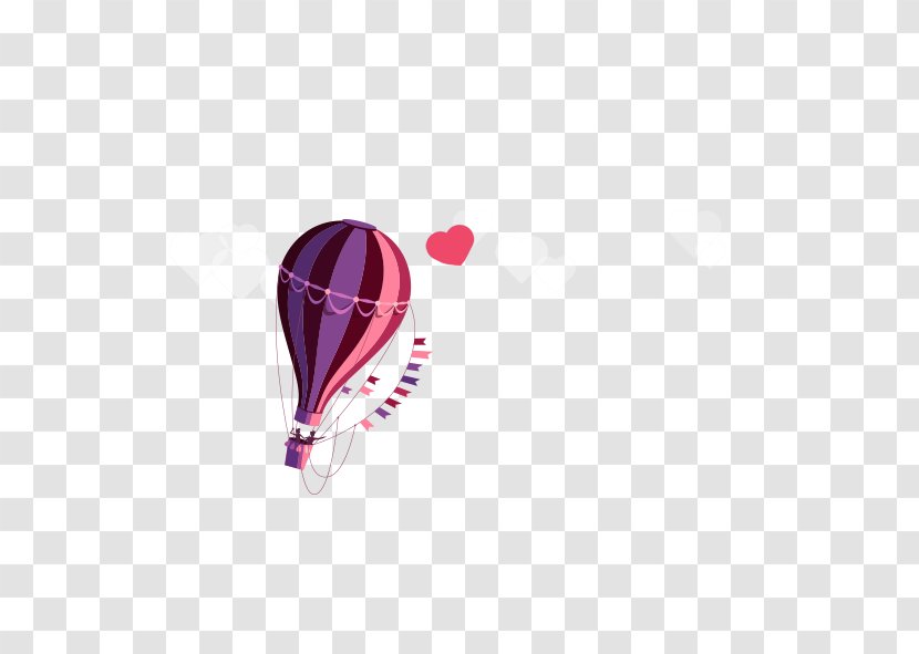 Hot Air Balloon Clip Art - Romantic Balloons Fly Transparent PNG