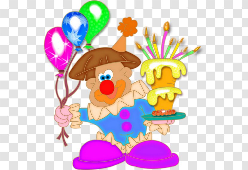 Birthday Cake Drawing - Happy Clown Transparent PNG