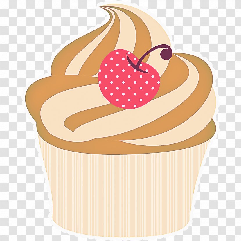 Food Baking Cup Frozen Dessert Pink - Cupcake - Baked Goods Transparent PNG