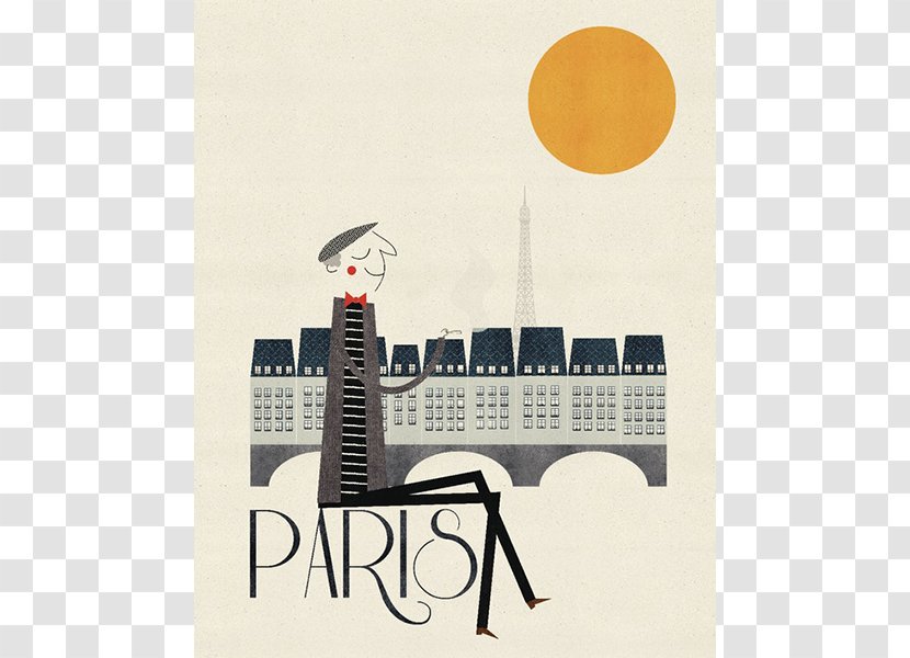 Paris New York City Poster Illustrator Transparent PNG