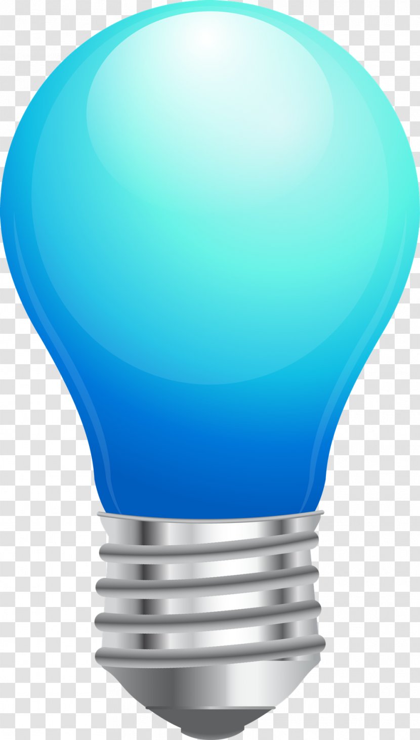 Incandescent Light Bulb Lamp Blue Clip Art - Christmas Lights Transparent PNG