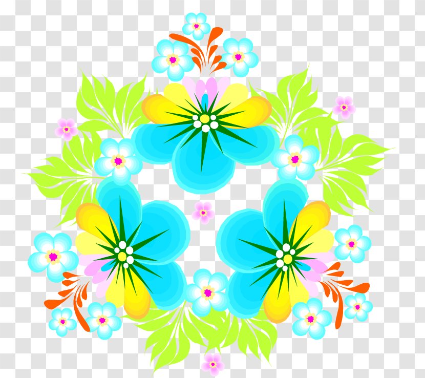Flower Floral Design Floristry Pattern - Symmetry - BORDAS Transparent PNG