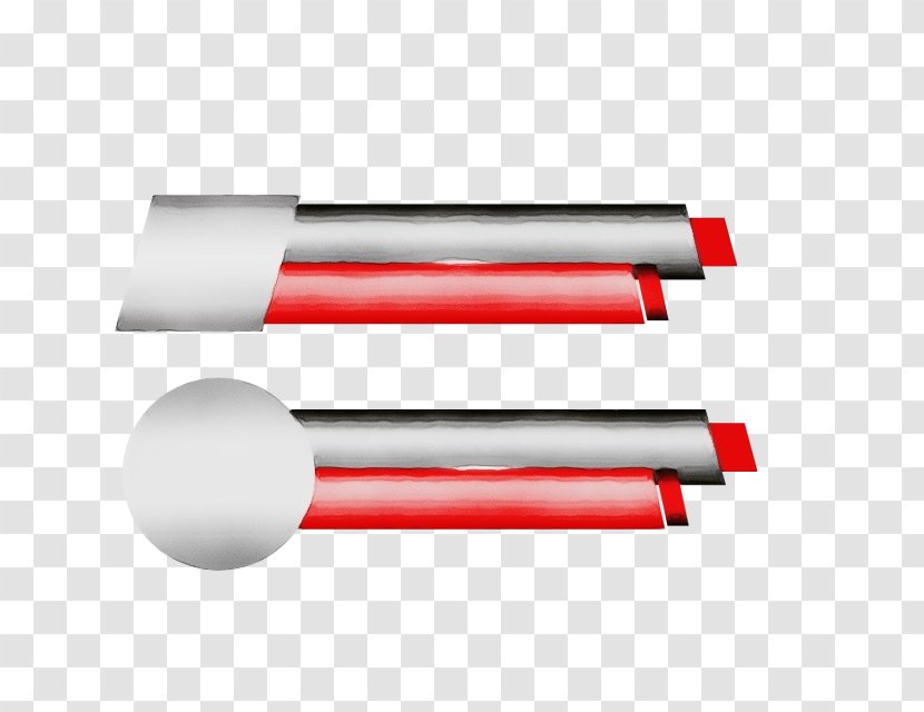 Red Line Cylinder Pipe Transparent PNG
