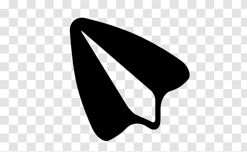 Airplane Paper Plane - Black Transparent PNG