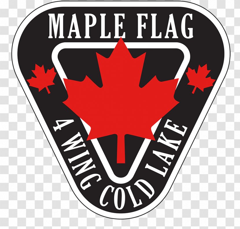 Maple Flag Leaf Royal Canadian Air Force Cold Lake Show Of Canada - Logo - Wing Transparent PNG