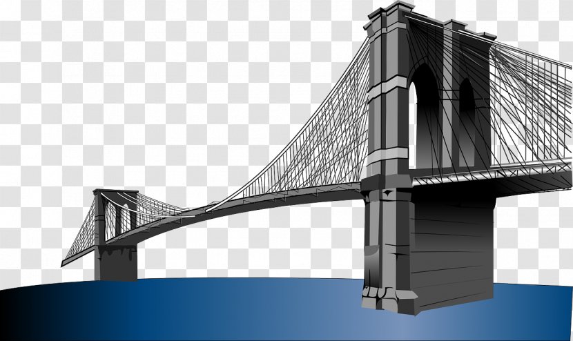Brooklyn Bridge Clip Art - Magnificent Transparent PNG