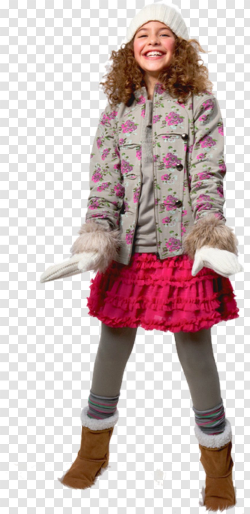 Fur Clothing Outerwear Child Model - Watercolor - Enfant Transparent PNG