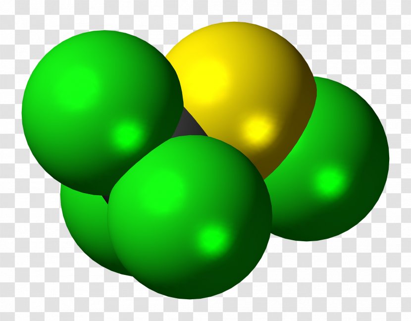 Space-filling Model Perchloromethyl Mercaptan Thiol Organosulfur Compounds Molecule - Name Transparent PNG