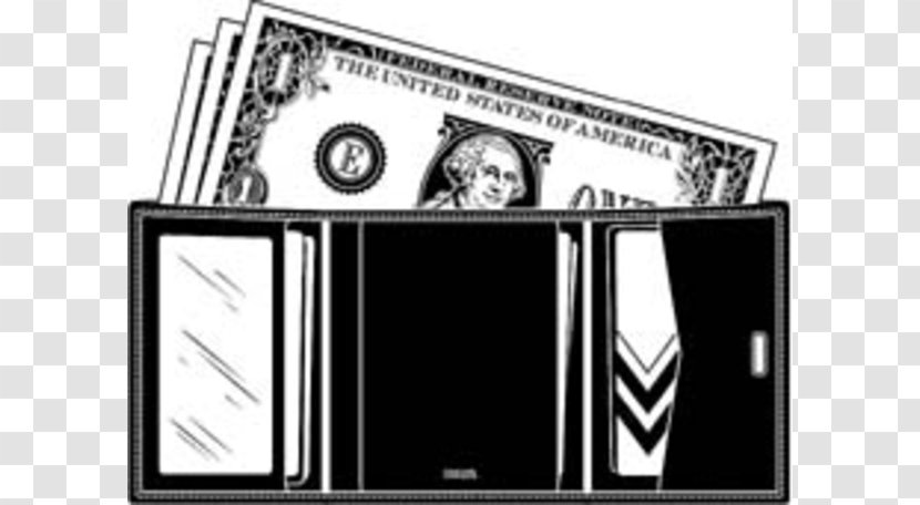 Wallet Money Clip Art - Monochrome - Pictures Transparent PNG