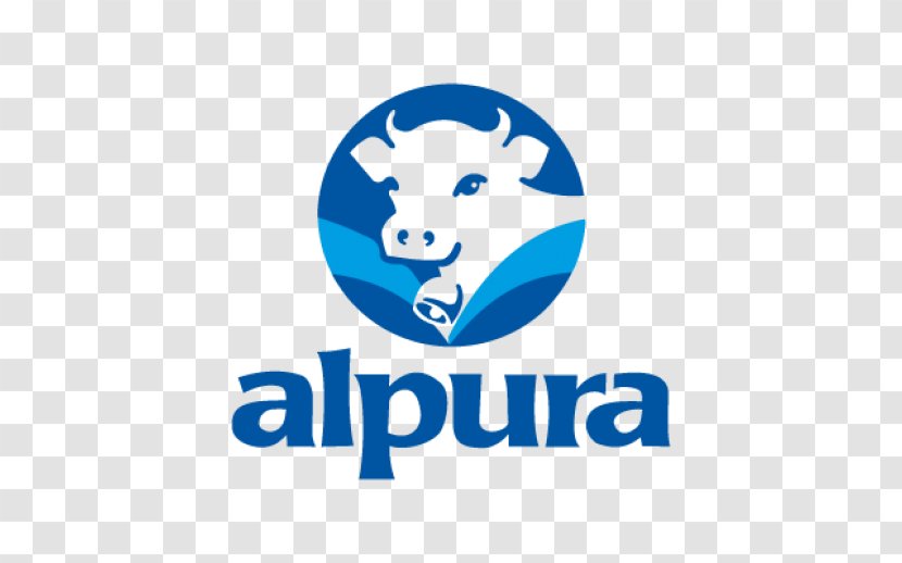 Logo Brand Alpura Image Milk - Blue Transparent PNG