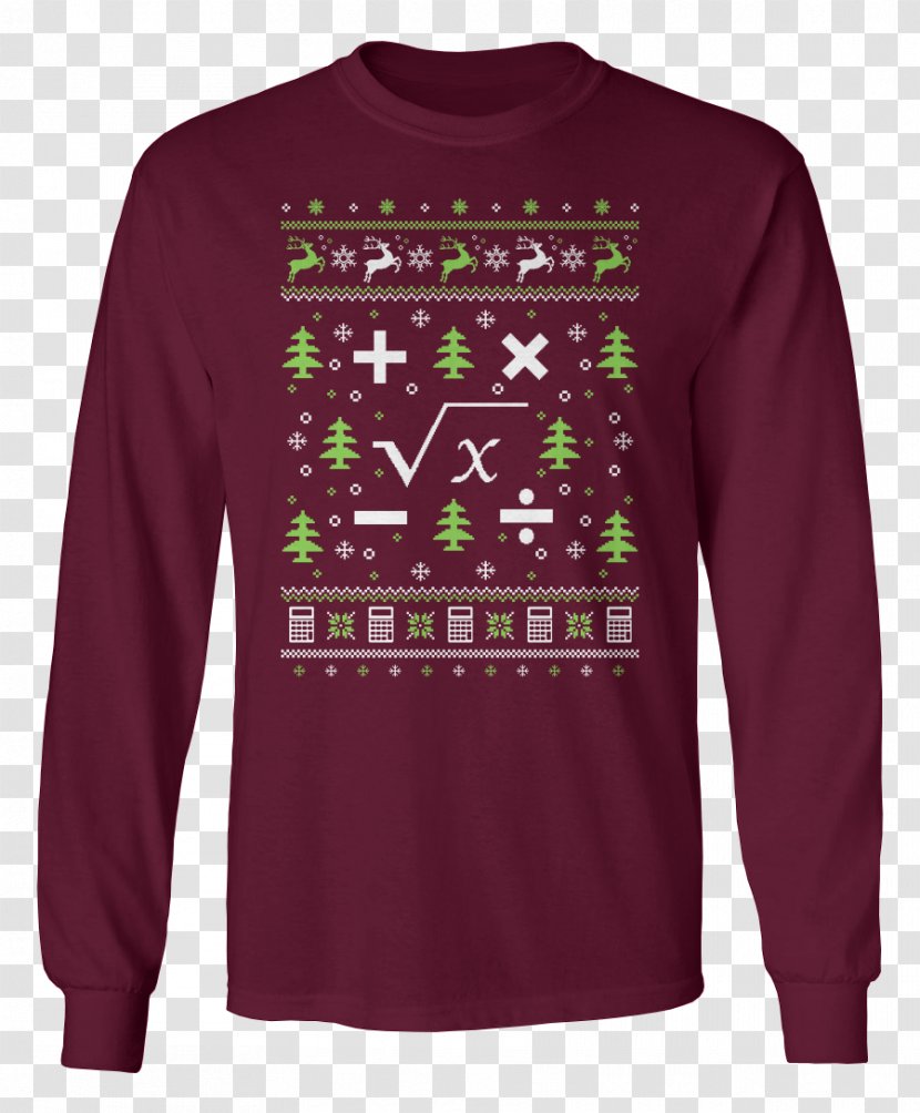 Christmas Jumper Rudolph Sweater Hoodie - Long Sleeved T Shirt Transparent PNG