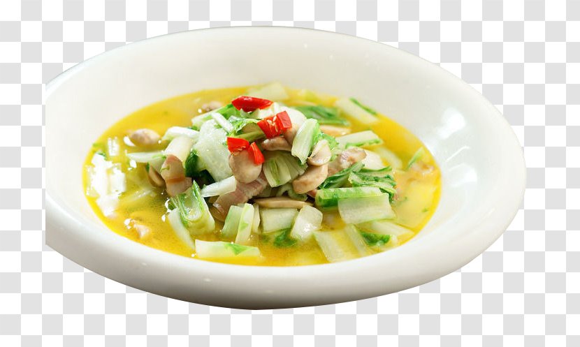 Canh Chua Vegetarian Cuisine Turnip Cake Chicken - Soup - Bacon Mushroom Dish Transparent PNG