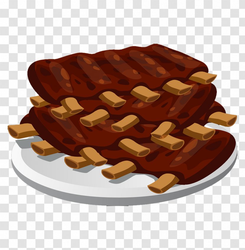 Spare Ribs Barbecue Grill Sauce Clip Art - Food - The On Plate Transparent PNG