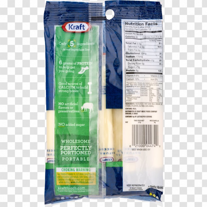 Milk String Cheese Mozzarella Kraft Foods Transparent PNG