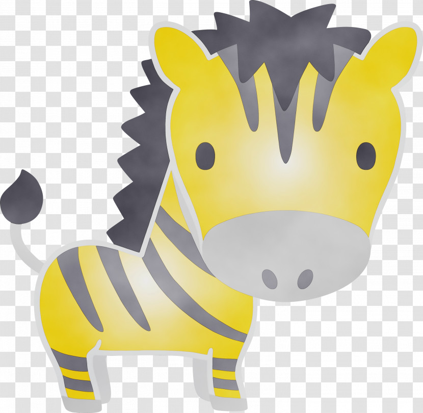Cartoon Yellow Animal Figure Snout Toy Transparent PNG