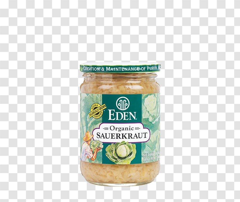 Organic Food Condiment Eden Foods Inc. Sauerkraut - Vegetarian - Items Transparent PNG