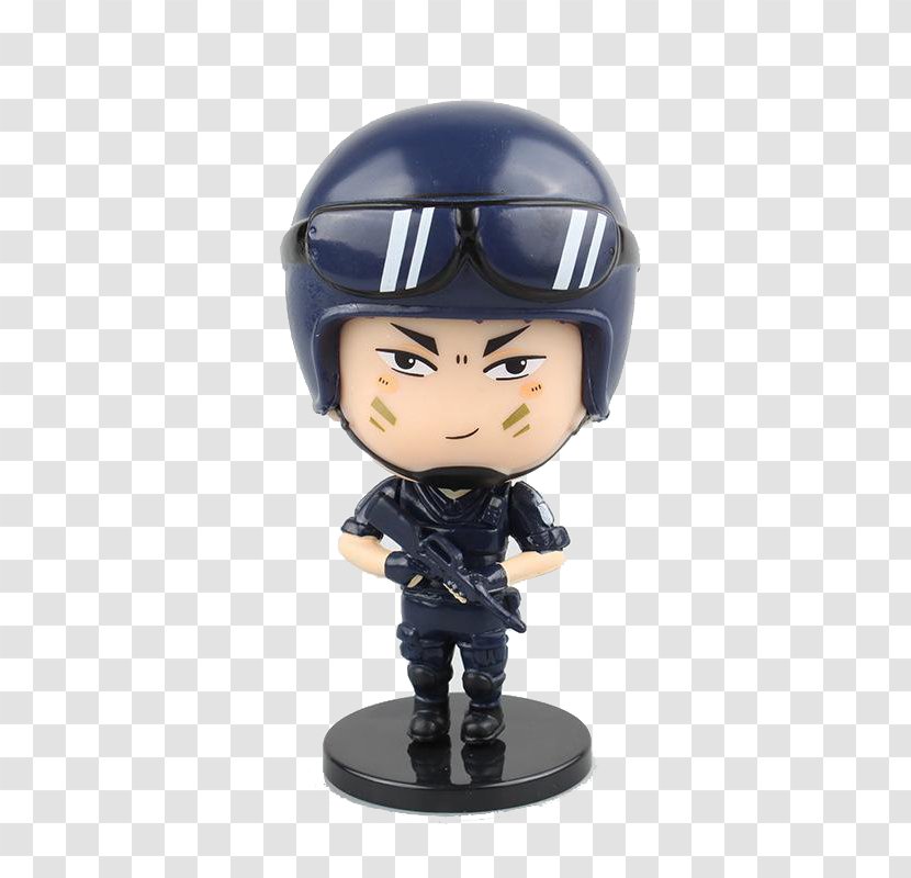 Q-version Police Officer Cartoon SWAT - Ministry Of Public Security - Q Version Handsome Special Transparent PNG