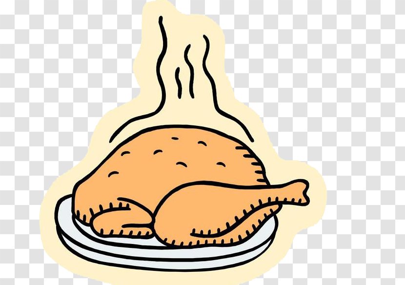 Roast Chicken Hot Tandoori Barbecue - Free Thanksgiving Turkey Cartoon Clip Buckle Transparent PNG