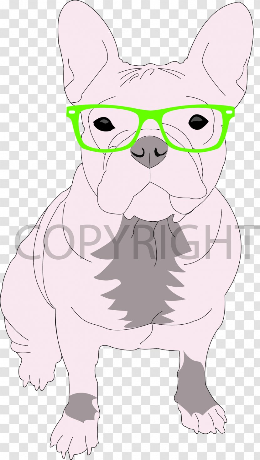French Bulldog Puppy Dog Breed Whiskers - Black And White Transparent PNG