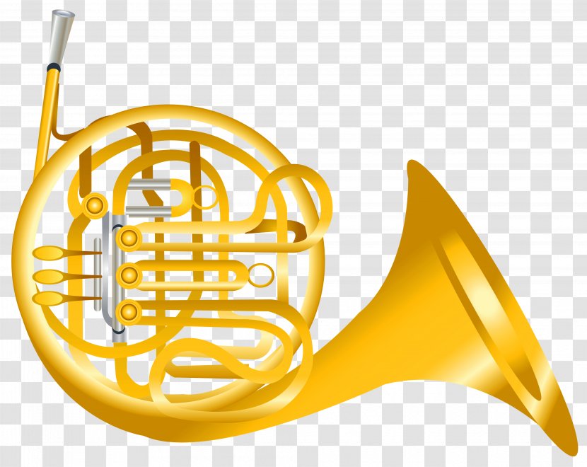 French Horns Brass Instruments Clip Art - Musical - Horn Cliparts Transparent PNG