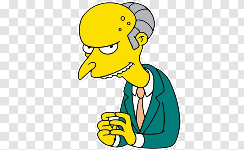 Mr. Burns, A Post-Electric Play Waylon Smithers Homer Simpson Bart - Finger Transparent PNG